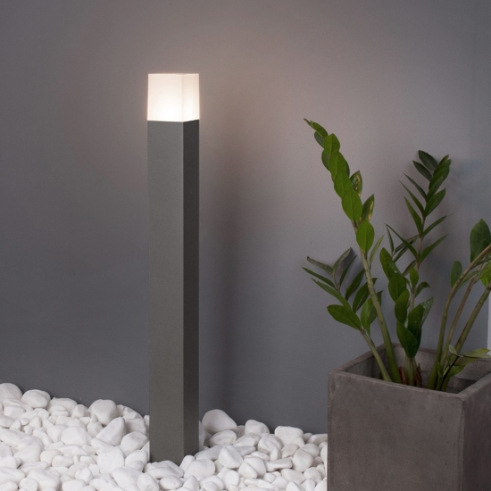 Lampione da esterno moderno grigio antracite