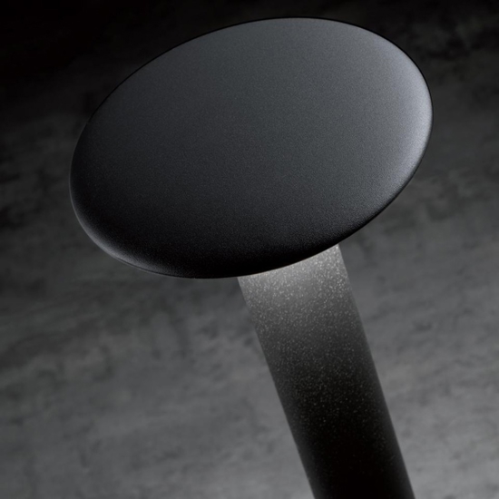 Lampione da giardino per esterno grigio grafite led 18w 4000k