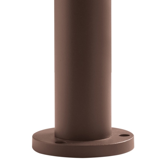 Lampione marrone gea luce da giardino luce orientabile