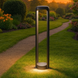 Gea luce eurus lampione da giardino led 4000k antracite ip65 h80 cm