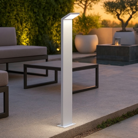 Style pt h100 3000k ideal lux lampione da giardino led 9w bianco Style pt h100 3000k ideal lux lampione da giardino led 9w bianco