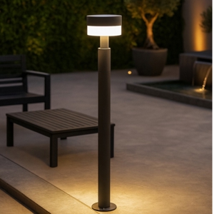 Lampione da esterno ip54 led 8w grigio antracite