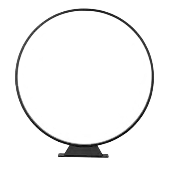 Lampione nero da giardino led 10w 3000k rotondo moderno Lampione nero da giardino led 10w 3000k rotondo moderno