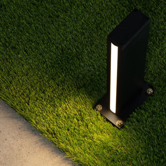 Lampioncino da giardino rettangolare led 9w 3000k design moderno