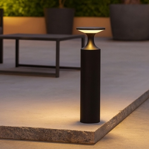Visualizza i dettagli per Lampioncino moderno nero led 13w 3000k per giardino ip65 Lampioncino moderno nero led 13w 3000k per giardino ip65