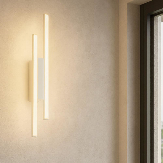 Applique da parete movida ondaluce led 3000k bianca