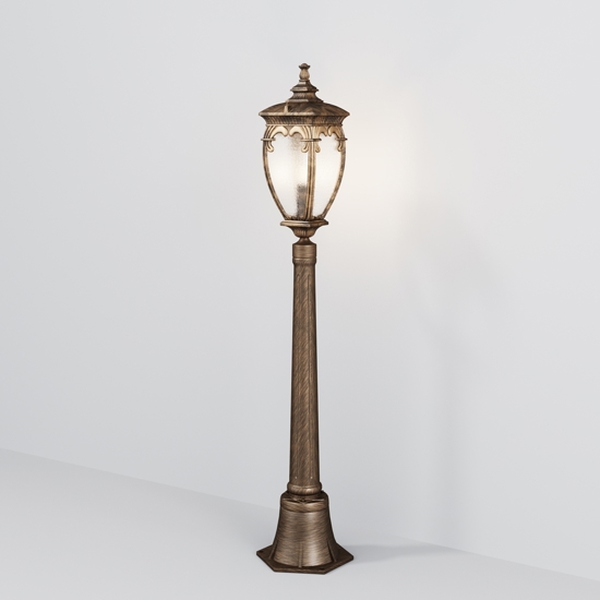Maytoni fleur lampione da giardino ip44 colore oro