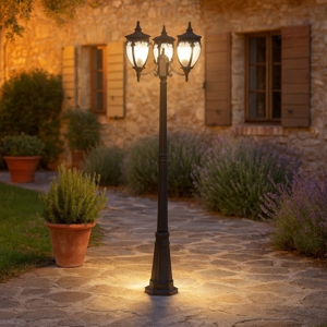 Visualizza i dettagli per Maytoni fleur lampione alto da giardino ip44 design elegante Maytoni fleur lampione alto da giardino ip44 design elegante