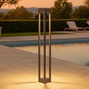 Maytoni elbe lampione da giardino led 3000k ip65 design minimal