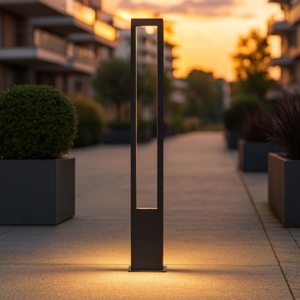 Maytoni bonn lampione da giardino led 3000k ip65 design moderno