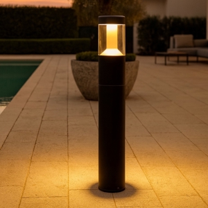 Maytoni koln lampione da esterno giardino led 4000k ip54 cilindrico