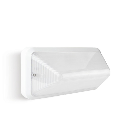 Applique da esterno bianca con sensore crepuscolare led 7w
