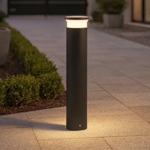 Lampione da giardino moderno grafite led 9w 3000k 40cm ip65