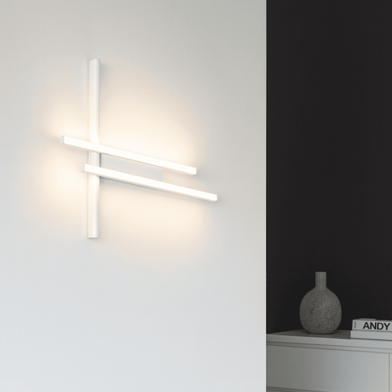 Ondaluce movida applique bianca led 3000k dimmerabile