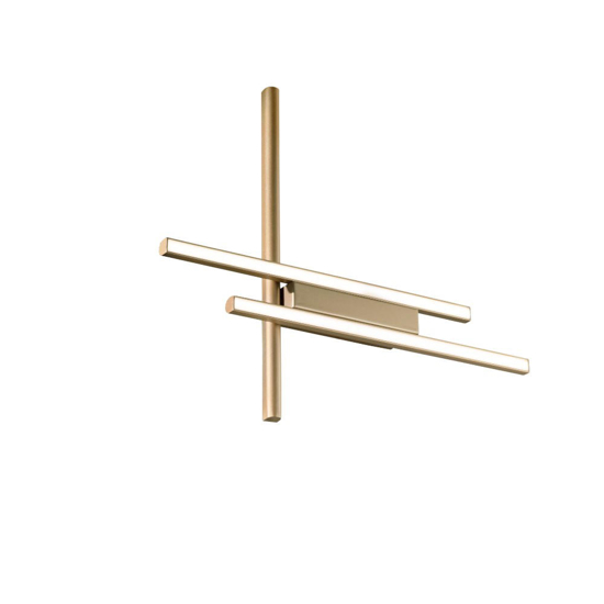 Applique da parete oro led dimmerabile ondaluce movida