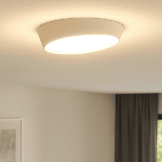 Ondaluce half plafoniera moderna led dimmerabile 77cm