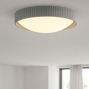 Ondaluce concrete plafoniera tonda led 20w bianco cemento