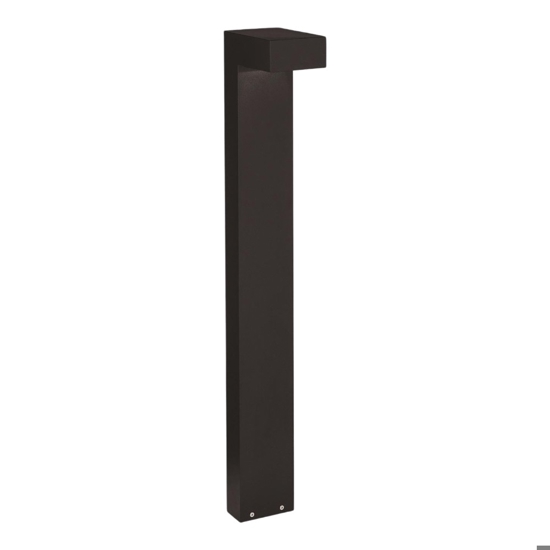 Ideal lux sirio pt2 lampione da esterno nero 80cm