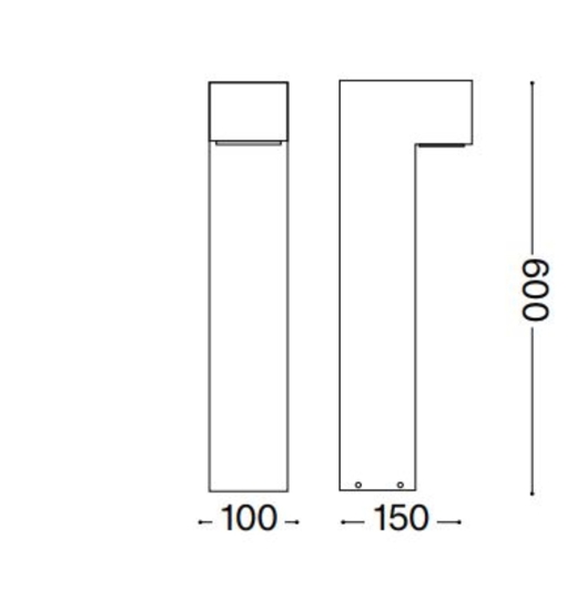 Sirio pt2 lampione da esterno giardino nero ideal lux Sirio pt2 lampione da esterno giardino nero ideal lux
