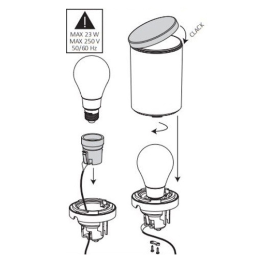 Lampione da giardino per esterno atena pt1 nero ideal lux ip55