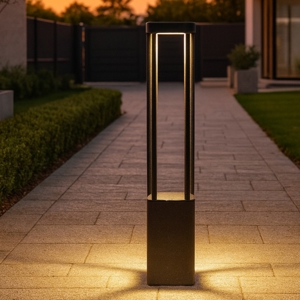 Ideal lux tifone pt h65 lampione antracite da giardino led 3000k