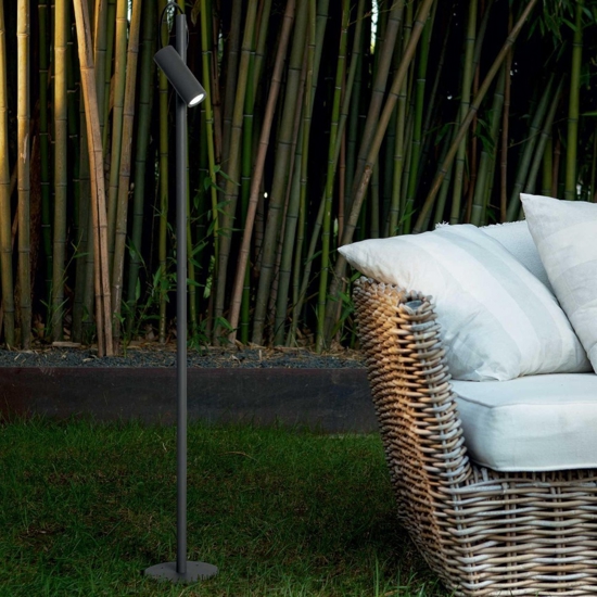 Ideal lux hub pt h110 lampione paletto da giardino orientabile Ideal lux hub pt h110 lampione paletto da giardino orientabile