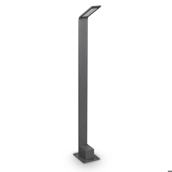 Agos pt h80 lampione da esterno ip54 led 3000k antracite spessore sottile Agos pt h80 lampione da esterno ip54 led 3000k antracite spessore sottile