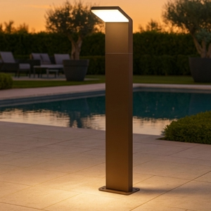 Style pt h050 3000k ideal lux lampioncino marrone