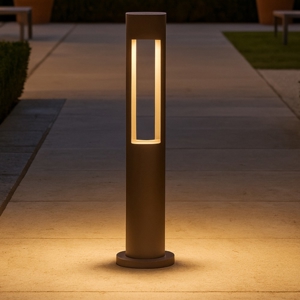 Acqua pt1 lampione per esterno ip44 marrone ideal lux