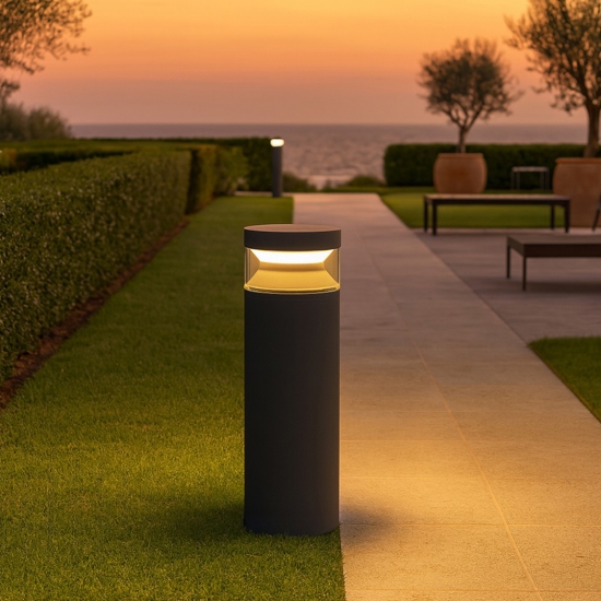 Boeing pt h040 ideal lux lampione basso antracite ip65 led Boeing pt h040 ideal lux lampione basso antracite ip65 led