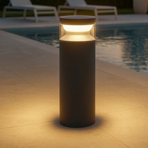 Boeing pt h040 ideal lux lampione da giardino nero led 14w 3000k