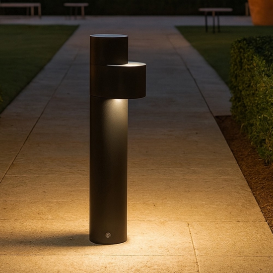 Lampioncino moderno cilindrico led 8w 3000k per giardini Lampioncino moderno cilindrico led 8w 3000k per giardini