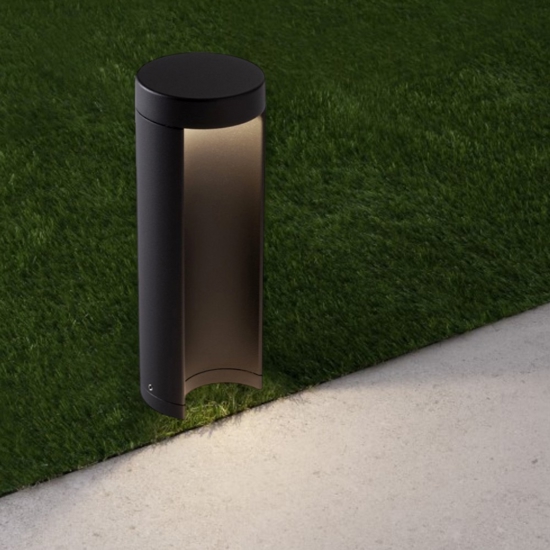 Lampioncino tubolare moderno led 9w 3000k da giardino Lampioncino tubolare moderno led 9w 3000k da giardino