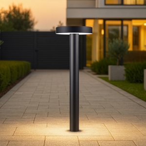 Lampioncino nero da giardino h20cm led 5w 3000k moderno