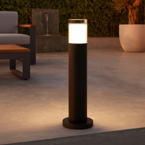 Lampioncino dal design moderno led 8w 3000k tubolare da giardino
