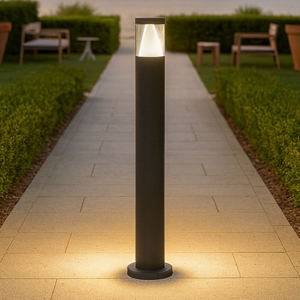 Lampioncino cilindrico moderno led 8w 3000k da giardino