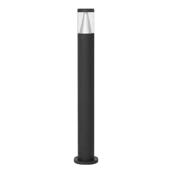 Lampioncino cilindrico moderno led 8w 3000k da giardino