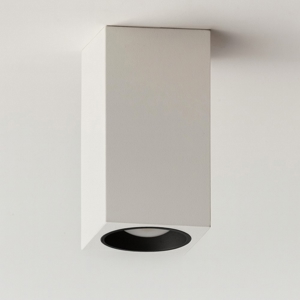 Faretto da soffitto bianco nero gesso e alluminio