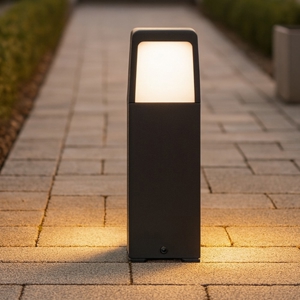 Lampione da esterno giardino grafite led 13w 3000k biemissione