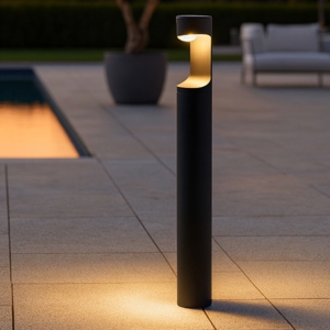 Lampione da giardino grafite moderno led 9w 4000k ip54