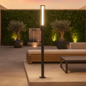 Maytoni cell lampione alto da giardino ip54 moderno