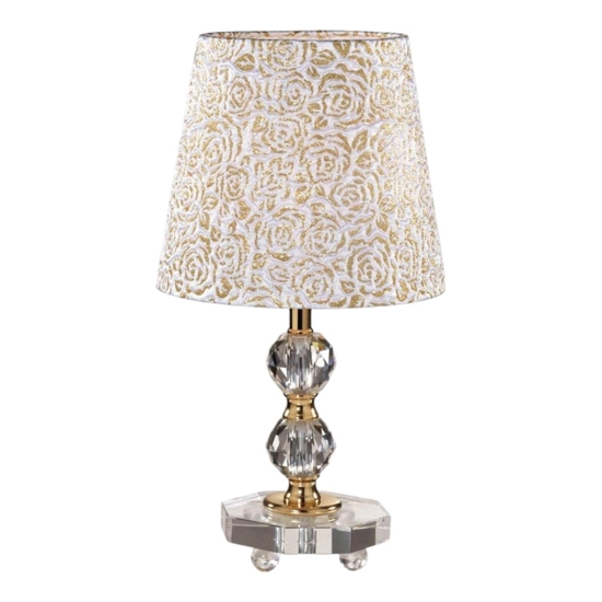 Ideal lux queen tl1 small abat-jour da comodino di cristallo classica