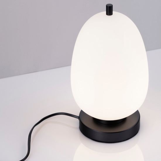 Abat jour lampada da comodino nera moderna Abat jour lampada da comodino nera moderna