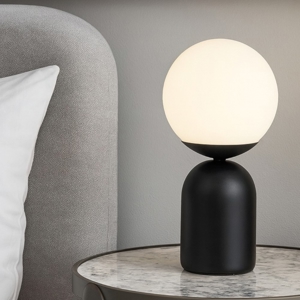 Abat jour camera da letto nera moderna fp