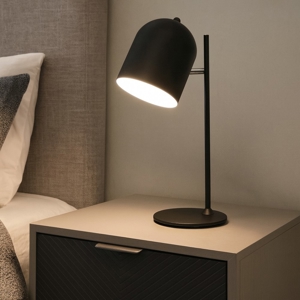 Lampada da tavolo nera per scrivania ufficio moderno fp