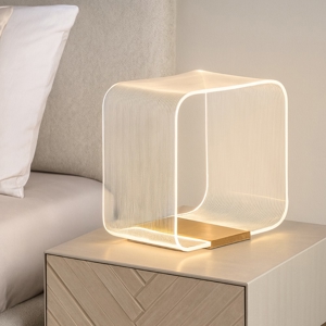 Abat jour camera da letto moderna oro led dimmerabile 3000k