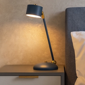 Abat jour lampada da tavolo blu oro fp
