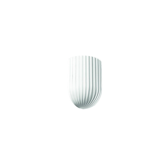 Ondaluce beton applique da parete cemento bianco decorato