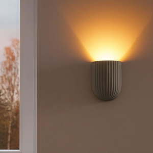 Ondaluce beton applique cemento grigia per interni
