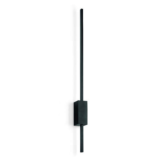 Agos ondaluce applique moderna led 3000k nero 90cm orientabile